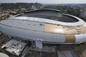 Cluj Arena, la standarde UEFA si FIFA, din avion si de la 50-60 m